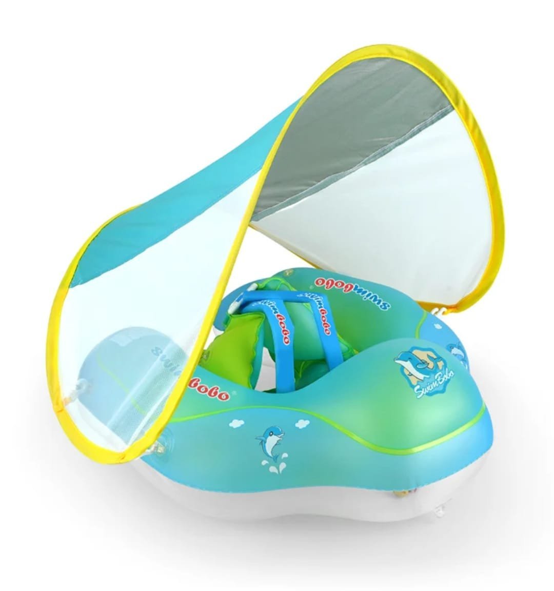 👶🌊 عوامة الأطفال مع مضلة – أمان وثبات في الماء 🛟 - Image 7
